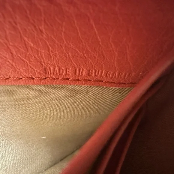 Chloe Orange Leather Wallet